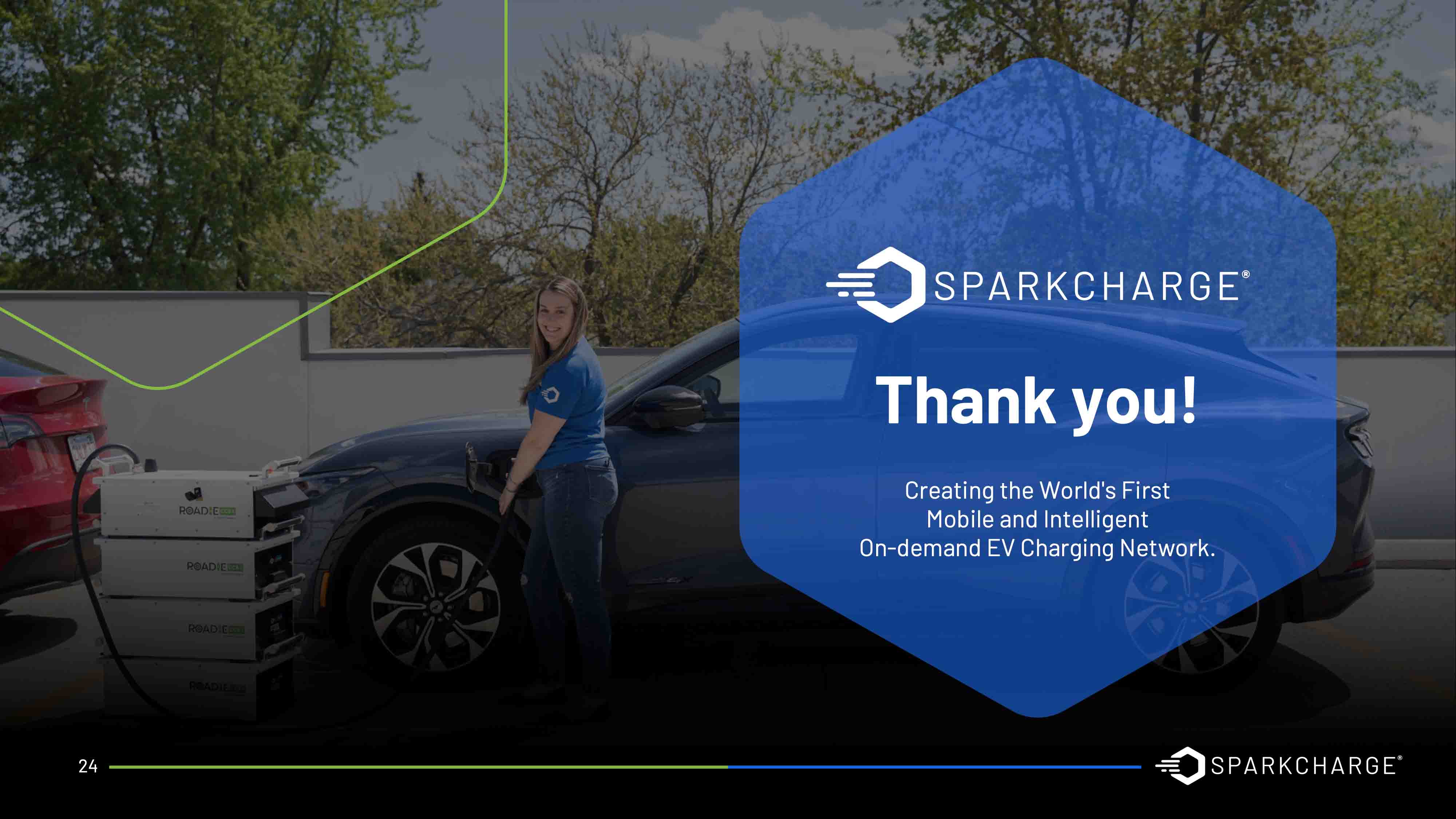 Presentation design services, Sparkcharge pitch deck