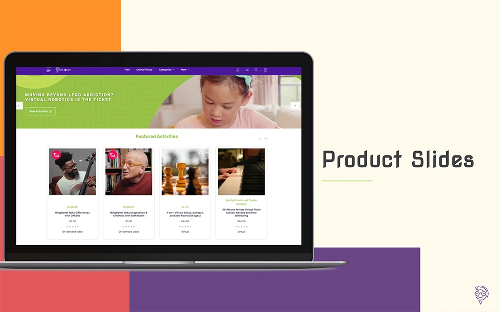 Sit-a-Bit presentation slide example.