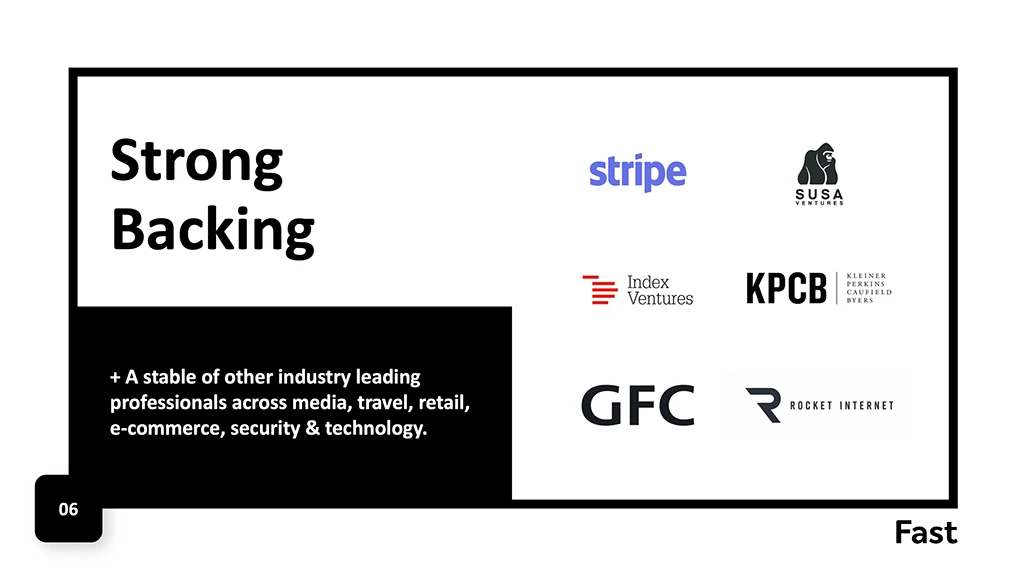 Fast presentation slide example.